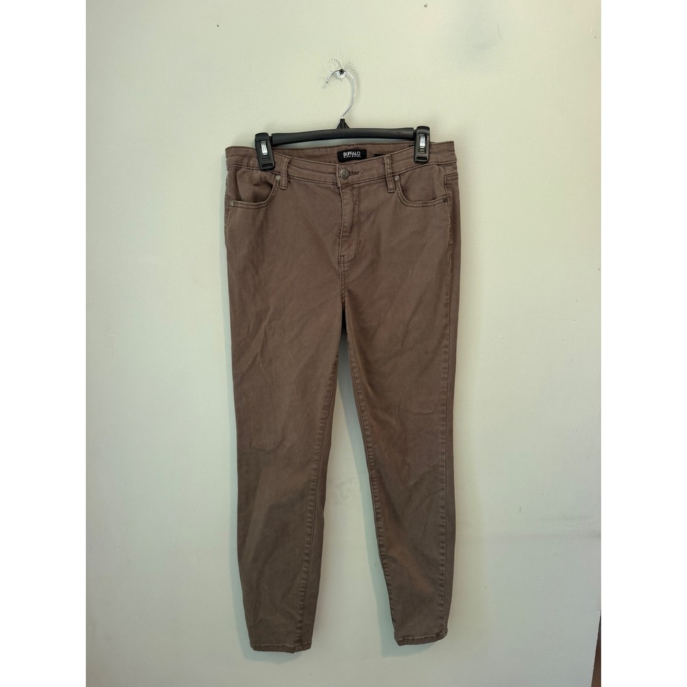 Buffalo David Bitton Hanna High Rise Soft Stretch Skinny Pants Brown 8/29